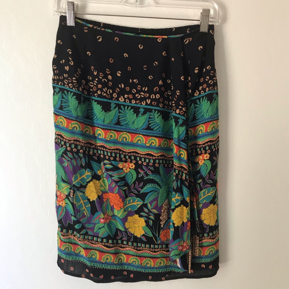 Colourful printed Carole Little Skirt-Petite sz 6